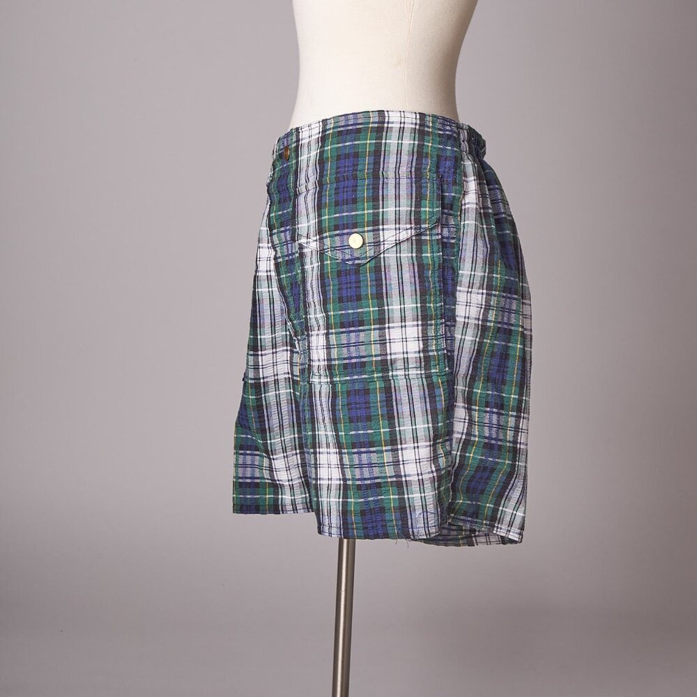 1960s Plaid Pool Pants Swim Shorts